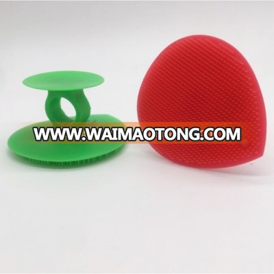 Waterproof heart shape exchangeable silicone bath body brush